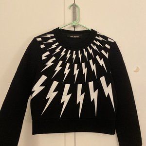 Lightning Embroidered Sweater